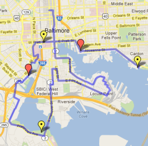 Baltimore Bike Map